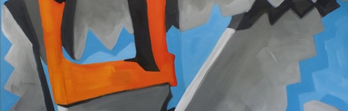 Liselot Veenendaal, Ge-saw-ten gestalte, acryl op canvas, 2017 Liselot Veenendaal, Ge-saw-ten gestalte, acryl op canvas, 2017